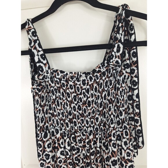 Diane Von Furstenberg For Target Smocked Midi DressTie Strap Poppy Size XXS - Picture 4 of 10